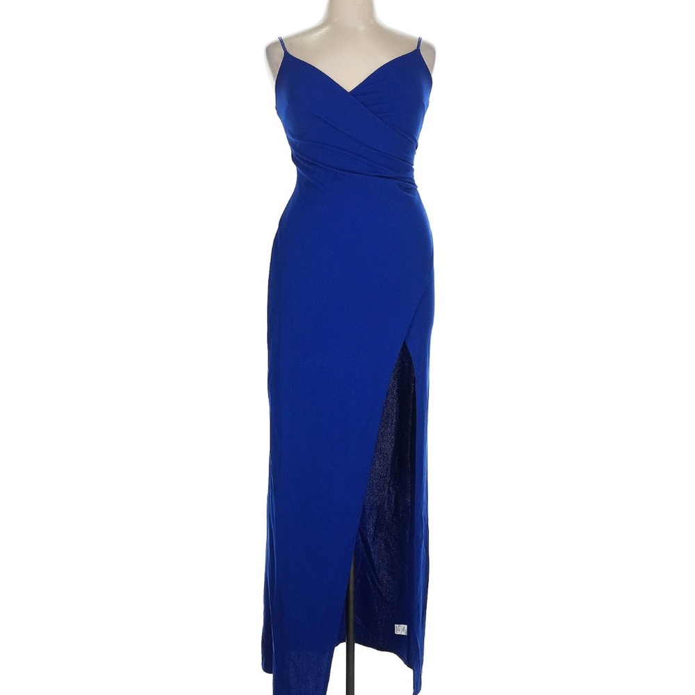 Emerald sundae Juniors' High-Slit Gown XL
